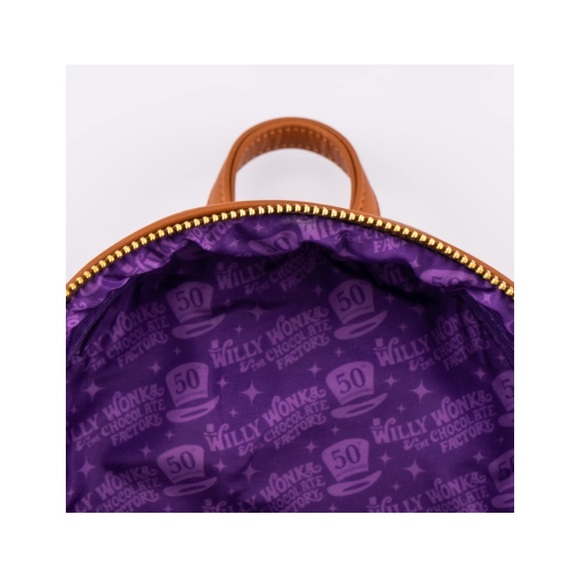NWT Loungefly Willy Wonka and the Chocolate Factory Mini Backpack & Wallet Set - Picture 4 of 16